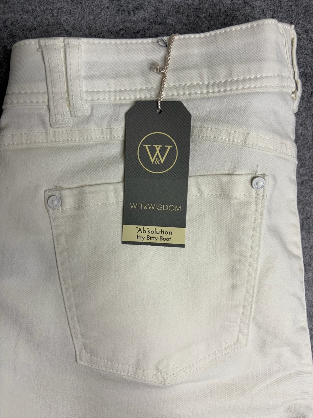 Wit & Wisdom White Ab-solution Itty Bitty Boot Women's Jeans size 14